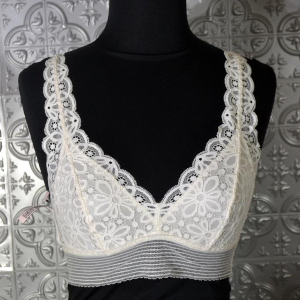 Victoria's Secret Lace Bra Bralette Longline
